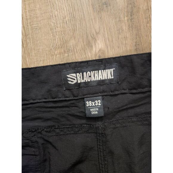 BlackHawk! Tac Life Tactical Pants Men's Size 38x31 Black Cargo zip pocket nylon - Picture 6 of 9